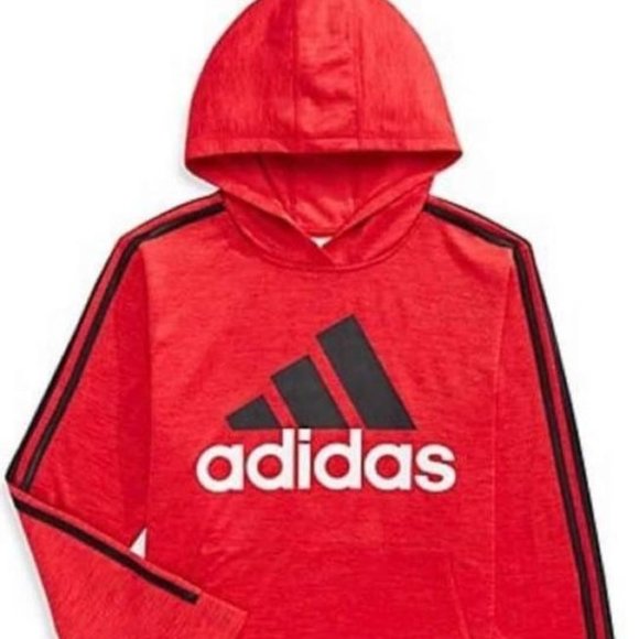 Adidas Youth Boy's red hoody / hoodie / sweater size S / M / L - Picture 1 of 2